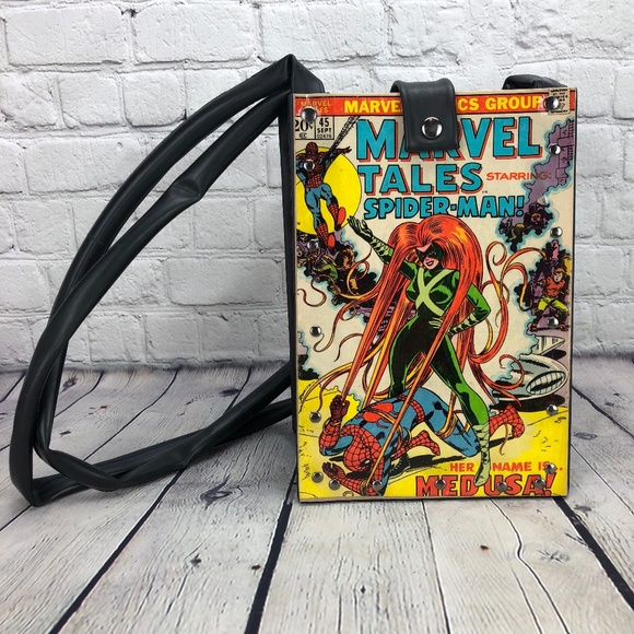Atticdwellers Handbags - Atticdwellers Upcycled Purse Handbag Vintage Comic